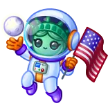 🎁 Statue of Liberty whatsapp sticker