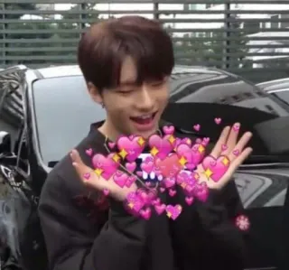 🐹 coeur, amour, kpop, mignon, étincelle telegram sticker