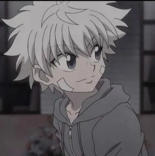 🚏 Killua Zoldyck Hunter x Hunter anime, boy, killua, hunter x hunter, hoodie, cartoon telegram sticker