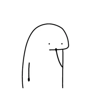 ✨ Personaje, Mancha, Dibujo, Divertido, Minimalista, Mono whatsapp sticker
