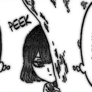 🔌 PEEK Espiar, Anime, Mangá, Personagem, Desenho animado whatsapp sticker