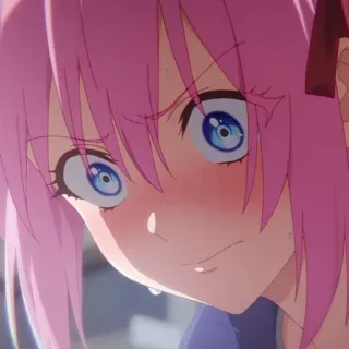 🌷 Anime, Manga, Mädchen, Pinke Haare, Süß, Emotional telegram sticker
