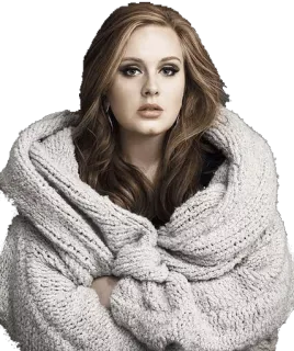 🙆 Adele Adele, cantante, retrato, mujer, famosa telegram sticker