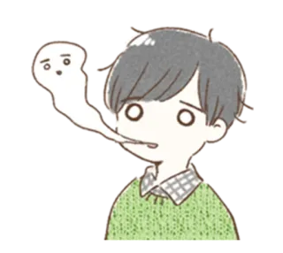 😵 Anime, Kreskówka, Chłopak, Słodki, Komiks, Ilustracja telegram sticker