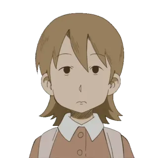 😶 Anime, Garota, Desenho animado, Personagem, Ilustração telegram sticker