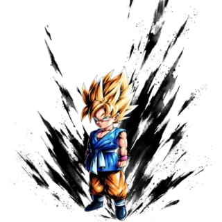 🥰 Goten Anime, Dragon Ball Z, Goten, Super Saiyajin, Cartoon telegram sticker