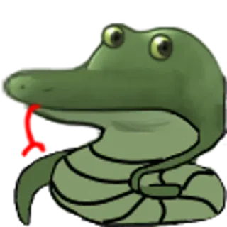 🌝 serpiente, reptil, dibujo animado, animal whatsapp sticker