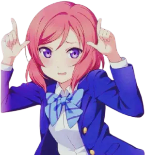 🤪 anime, girl, cute, school uniform telegram sticker