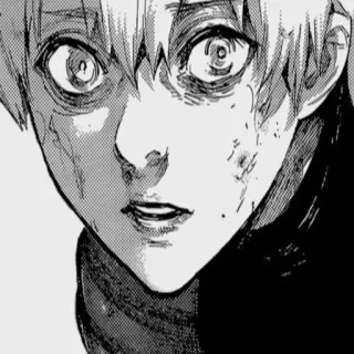 🥺 Ken Kaneki Tokyo Ghoul anime, manga, gore, tokyo ghoul, ken kaneki, horror, fighting telegram sticker