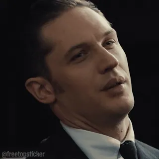 😉 @freetopsticker Tom Hardy, acteur, portrait, célébrité whatsapp sticker