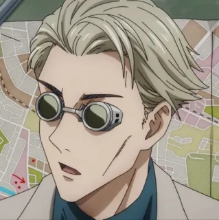 🕶 Kento Nanami Jujutsu Kaisen anime, character, nanami, jujutsu kaisen telegram sticker