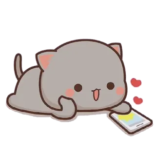 Peach Goma Cats @PeachLovesGoma whatsapp stickers