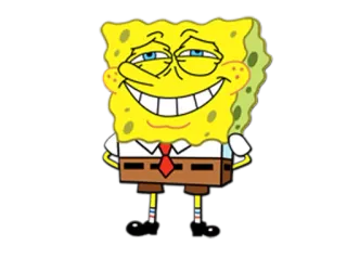 😁 SpongeBob SquarePants Spongebob, Cartoon, Figur, Nickelodeon, lächelnd telegram sticker