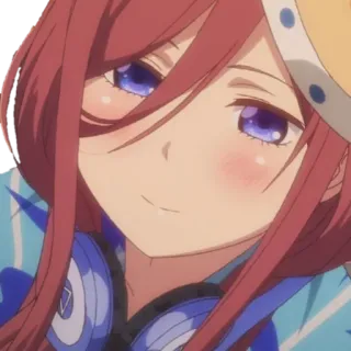 😞 anime, girl, cute, headphones telegram sticker