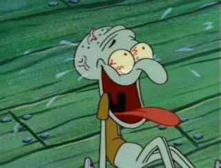 🤡 Squidward Spongebob Squarepants cartoon, squidward, spongebob, nickelodeon, funny, animation whatsapp sticker