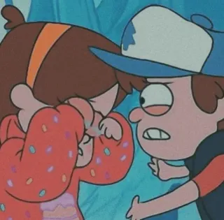 💎 Mabel Pines Gravity Falls Gravity Falls, cartone animato, Mabel Pines, Dipper Pines, divertente, animazione telegram sticker
