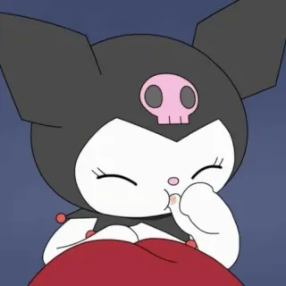 🖤 Kuromi Kuromi, Sanrio, Anime, Desenho animado, Personagem, Kawaii, Fofo whatsapp sticker