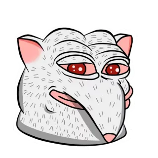 😏 rata, meme, dibujo animado, animal, gracioso, ojos, dibujo telegram sticker