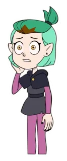 😟 Amity Blight The Owl House Hoạt hình, Nhân vật, Phép thuật, Phù thủy, Tai họa, Anime telegram sticker
