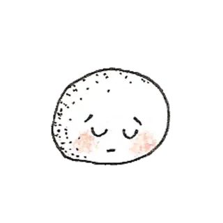😔 грустный, плачет, капля, милый, эмоция, расстроен telegram sticker