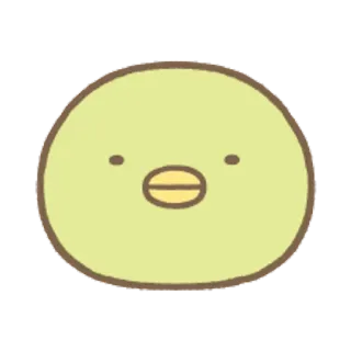 🐨 mono, pájaro, amarillo, simple, kawaii telegram sticker