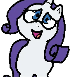 ☺️ Rarity My Little Pony Pony, Cartone animato, Rarity, My Little Pony, Unicorno telegram sticker