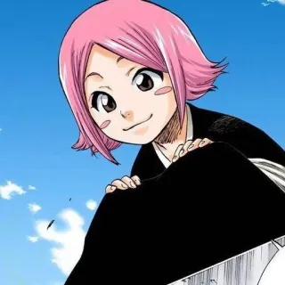 🍥 Yachiru Kusajishi Bleach Anime, Manga, Bleach, Yachiru Kusajishi, süß, pinke Haare telegram sticker