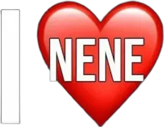 🌟 I NENE ハート, 愛, Nene, 大好き, 赤 telegram sticker