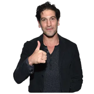 👍 Jon Bernthal Schauspieler, Daumen hoch, Porträt, Mann telegram sticker