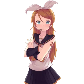 🙎 Rin Kagamine Vocaloid Anime, Vocaloid, Rin Kagamine, Personaje, Chica Anime, Japonés telegram sticker
