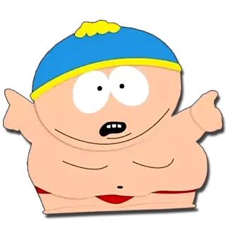 😛 Eric Cartman South Park 卡通, 动画, 喜剧, 南方公园, 卡特曼 telegram sticker
