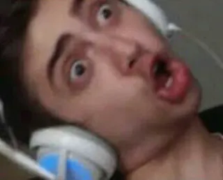 😯 pessoa, rosto, chocado, surpresa, expressão telegram sticker