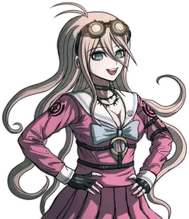 🔩 Miu Iruma Danganronpa V3: Killing Harmony anime, danganronpa, miu iruma, video game, character, blonde, pink telegram sticker
