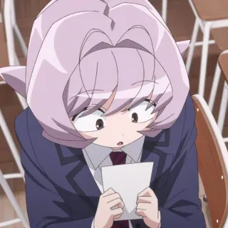 😯 Komi Shouko Komi Can't Communicate アニメ, 古見さんは、コミュ症です。, 古見硝子, 可愛い, 女子高生 telegram sticker