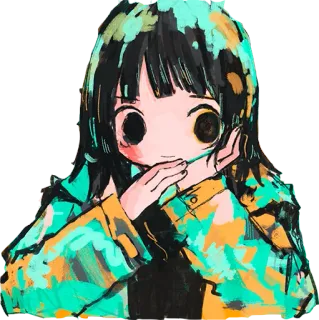 ☺️ Anime Mädchen, Cartoon, Illustration, Manga, Kunst telegram sticker