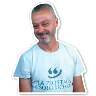 😏 LA PROSTATA
È SOLO UOMO? Mann, Prostata, Gesundheit, Italienisch, Zitat, T-Shirt telegram sticker