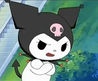💕 Kuromi kuromi, sanrio, anime, dibujos animados, personaje telegram sticker