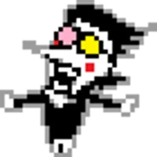 🔪 Spamton G. Spamton Deltarune pixel art, Spamton, Deltarune, videojuego, personaje whatsapp sticker