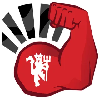 💪 manchester united, football, muscle, sport, bras telegram sticker