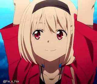 ☺️ Chisato Nishikigi Lycoris Recoil 动漫, 角色, 莉可丽丝, 锦木千束 telegram sticker