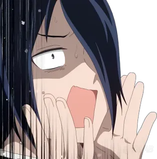 😱 Ishigami Yu Kaguya-sama: Love Is War Аниме, Манга, В шоке, Страх, Паника, Ишигами telegram sticker