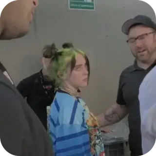 😢 Billie Eilish telegram sticker