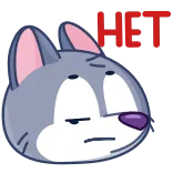 😬 HET kucing, rusia, tidak, ketidaksetujuan, ekspresi, stiker telegram sticker