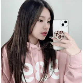 😌 donna, selfie, ragazza, rosa, ritratto, capelli telegram sticker