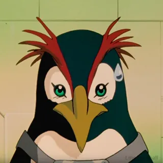 😥 pingüino, anime, dibujo animado, pájaro, personaje telegram sticker
