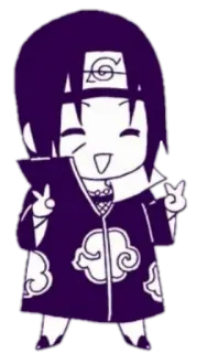 ✌ Itachi Naruto 动漫, 漫画, 忍者, Q版, 鼬, 鸣人 telegram sticker