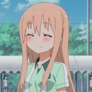 🥤 animé, fille, mignon, sourire telegram sticker