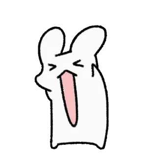 💘 conejo, conejito, lindo, animal, dibujos animados, divertido telegram sticker
