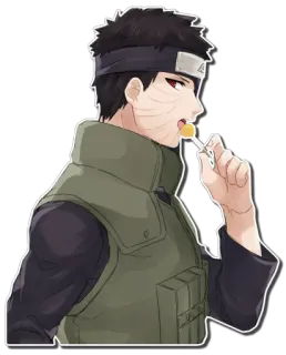 🍭 Obito Uchiha Naruto anime, manga, naruto, obito, uchiha, lollipop telegram sticker