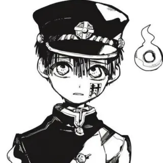 🥺 Hanako-kun Toilet-bound Hanako-kun anime, manga, character, ghost, supernatural telegram sticker